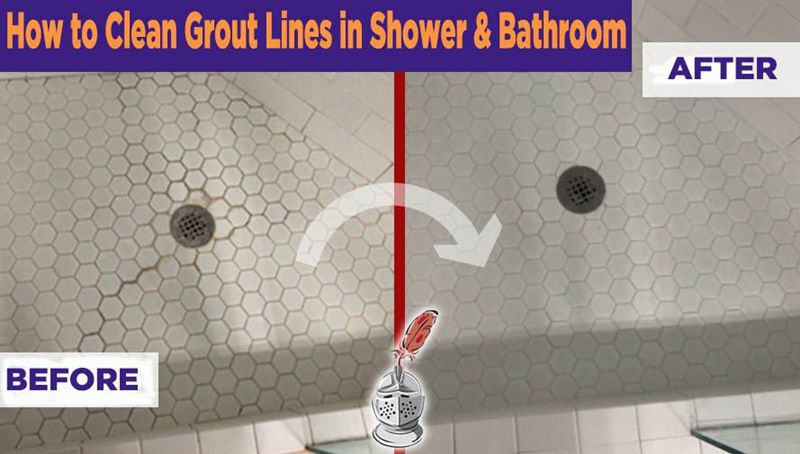 How to Clean Grout Lines in Shower & Bathroom